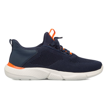 Sneakers blu da uomo con dettagli arancioni Gate 76, Sneakers Uomo, SKU m114001518, Immagine 0